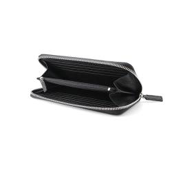 Leather long men wallets customized leather clutch zipper wallets men