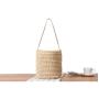 Korean Hand-made Cute Cherry Ball Single Shoulder Bag Beach Bag Holiday Rattan Straw Woven Summer Bags