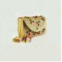 Cherry / Banana Embroidery Straw Woven Messenger Shoulder Bag Rattan Beach Crossbody Handbags