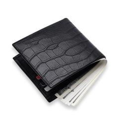 Crocodile leather genuine cowhide soft leather rfid card wallets cash slim wallets