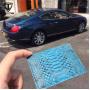 Luxury fashion 100% real snak skin leather credit card case/double sided business card holder