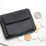 Nice leather magic card holder wallet money clip wallet with coin pocket and elastic band