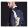 Bolso Para Hombre Pecho Hot Sale Custom Genuine Real Snake Skin Leather Fashion Men Fanny Pack Waist Crossbody Sling Chest Bag