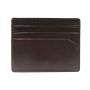 Custom logo Italian leather slim credit card holder RFID men leather card holder