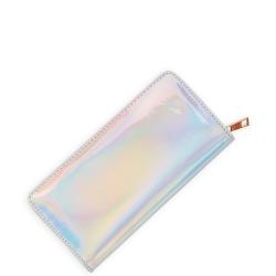 Holographic zip wallet designer wallet women