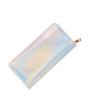 Holographic zip wallet designer wallet women