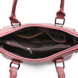 Factory guangzhou women leather handbag trendy custom logo hand bag