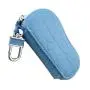 Multi-function Cowhide Leather Key Pouch Key Holder Ring Crocodile Pattern Key Bag Key Holder Chain