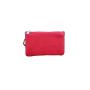 Fashion Modelling Zippered Cowhide Leather Key Wallet Mini Ladies Coin Key Pouch