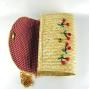 Cherry / Banana Embroidery Straw Woven Messenger Shoulder Bag Rattan Beach Crossbody Handbags