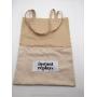 Cotton Suede Drawstring Tote Bag Shopping Bag With String