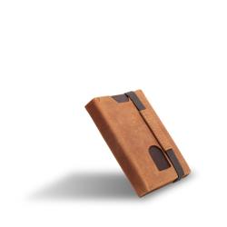 Slim leather wallet men RFID elastic band men wallet with coin pocket