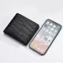 Crocodile leather genuine cowhide soft leather rfid card wallets cash slim wallets