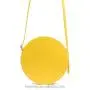 Fashion PU leather bag yellow lemon small shoulder bag