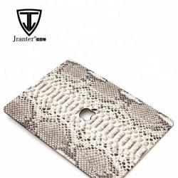 OEM ODM Trending Custom Logo Luxury snake skin Leather Hard Shell Laptop Case Cover for Macbook Pro Air 13 14 15 16 inch