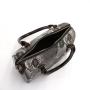 custom carry on lades bag handbag with snake skin