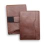 Italian cowhide genuine leather customized logo card holder card case with money clip elastic band