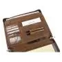 A4 Document Organizer Folder  Padfolio Personalized Leather Portfolio with pen holder