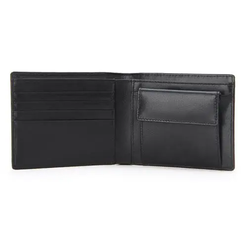top genuine leather men's wallet with coin pocket