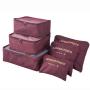 Taobao small moq Set Packing Cubes, polyester Travel storage Organizer set for cloth and sundries With Laundry Bag