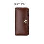 Vintage Manual Real Leather Male Transverse Style Wallet With Various Styles