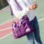 Fashion Ladies Bags Handbag Nylon Shoulder Bag Purple Multi Pocket Women Handbags Lady Handbag