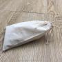 4X6 Inch Organic Natural Cotton Muslin Drawstring Bag For Leaf Tea Sachet