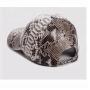 Gorras De Beisbol Wholesale Customized Men Genuine Snake Skin Leather Strapback Sport Baseball Caps Hats Manufacturer