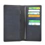vintage looking leather 100% handmade lady long wallet purse