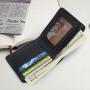 Super thin men's wallet genuine leather brief wallet