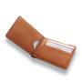 Custom handmade RFID men's vegetable tanned leather wallet