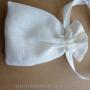 White French Linen Bags with sateen ribbon drawstring Very small linen bags Tiny linen jewelry pouches Jewelry packaging