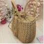 Wholesale Women Natural Chic Hand Woven Rattan Straw Handbags Handmade Summer Shopping Bags