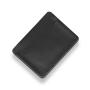 Customized embossed logo oil leather atm card holder credit card holder slim wallets