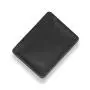 Customized embossed logo oil leather atm card holder credit card holder slim wallets