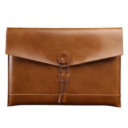 High quality real leather tablet PC case business laptop bag envelope bag