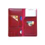 Personalized gift document organizer leather travel document wallet