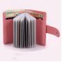 Women Tassel Zipper card holder Short Leather card holder wallet with PVC inner page