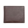 RFID men wallet genuine leather wallet with coin pouch tri-fold