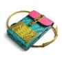 custom luxury genuine snake skin leather mini colorful shoulder crossbody mobile cell phone bags women phone holder handbag