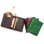 Simple comfortable soft leather mini wallet with coin pocket with RFID blocking