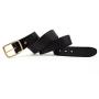 Italian Full Grain Cowhide Men Genuine Leather Belt with Brass Single Buckle