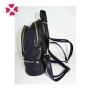 Women british style england mini small black genuine leather backpack