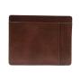 Custom logo Italian leather slim credit card holder RFID men leather card holder