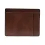 Custom logo Italian leather slim credit card holder RFID men leather card holder