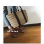 Custom Hand Made High Quality Casual Women Holiday Summer Beach Twine Knitted Knitting Tote Bag Handbag For Lady Women