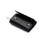 Top Layer Cowhide Key Card Wallet With Key Card Holder Unisex Key Pouch With Key Chains