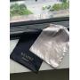 Super Soft White Black Rose Gold Underwear Lingerie Cloth Dust Packaging Pouch Custom Logo Printed Silk Drawstring Bag