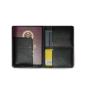Cowhide business passport bag simple certificate holder classic vintage passport clip