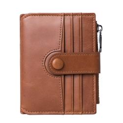 Multiple nice design rfid bifold leather card case leather purse coin wallet